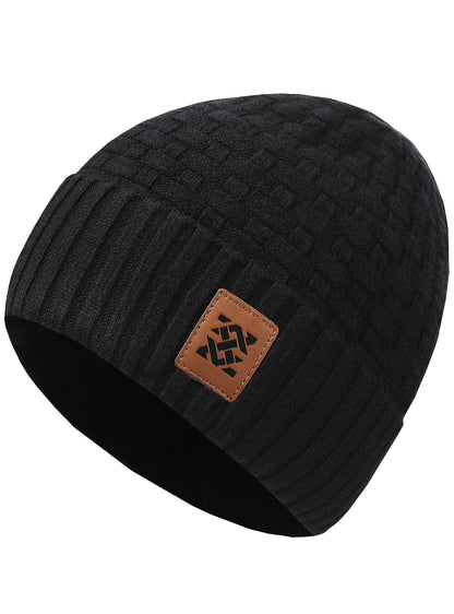 Zaitun Beanie Hats for Men and Women Winter Warm Waffle Knit Cap Comfort Thick Daily Rib Cap