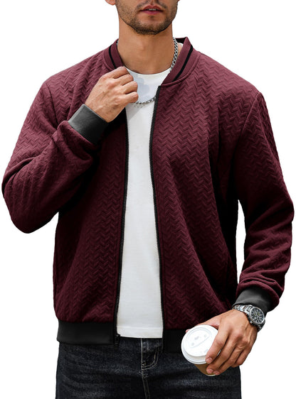 Zaitun Mens Bomber Jackets Casual Lightweight Sports Jacket Cargo Varsity Coat