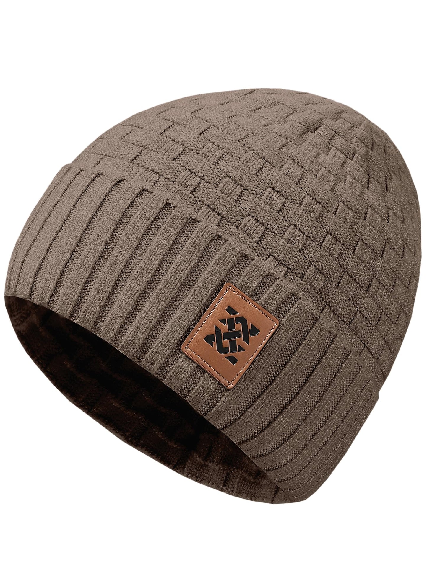 Zaitun Beanie Hats for Men and Women Winter Warm Waffle Knit Cap Comfort Thick Daily Rib Cap