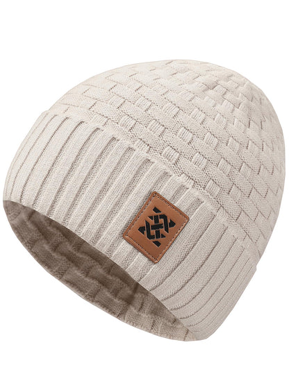 Zaitun Beanie Hats for Men and Women Winter Warm Waffle Knit Cap Comfort Thick Daily Rib Cap