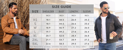 Zaitun Men's vintage jacket Winter Casual Warm Coat Fleece Lining Waterproof Outdoor Work Jacket