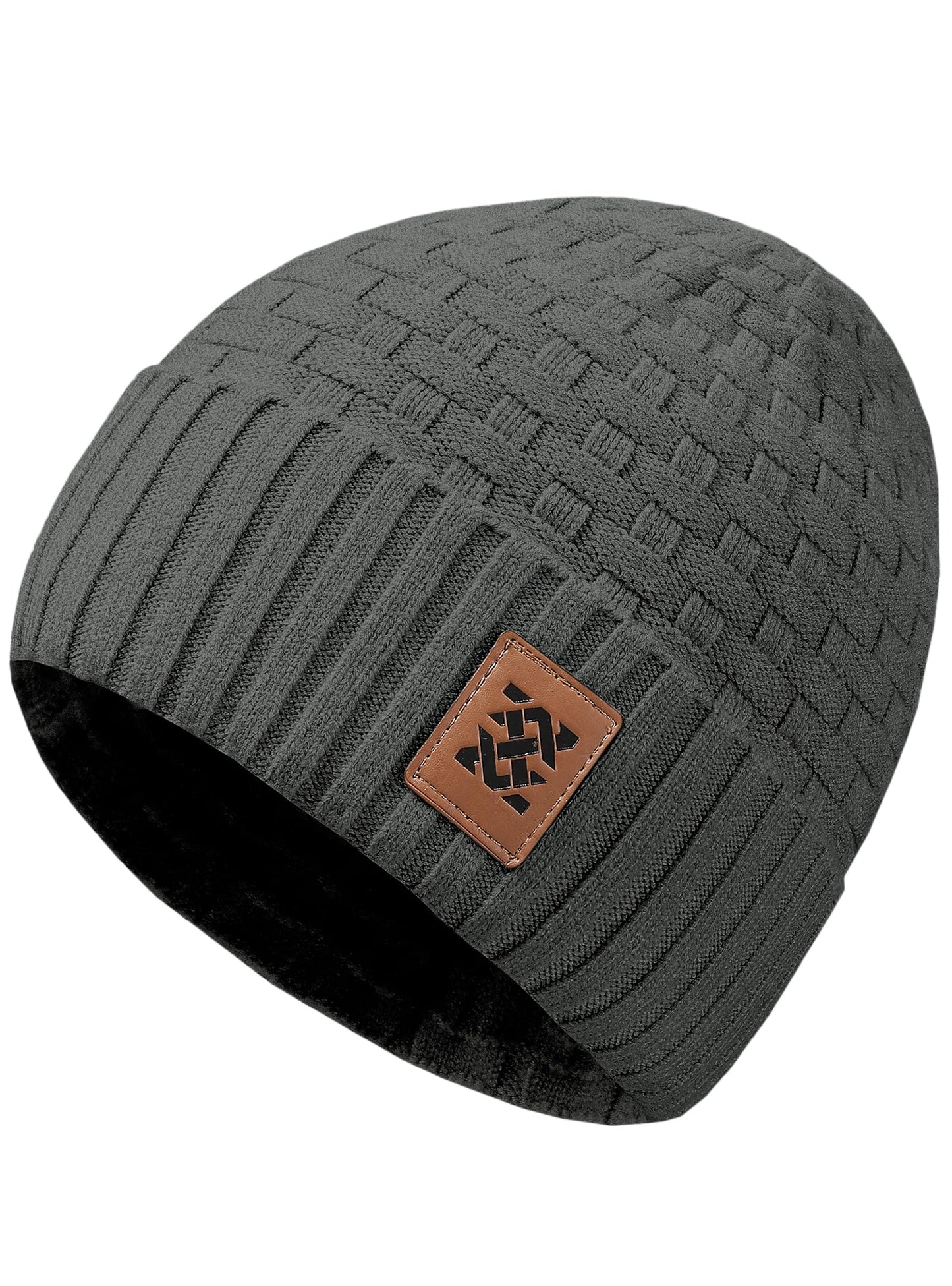 Zaitun Beanie Hats for Men and Women Winter Warm Waffle Knit Cap Comfort Thick Daily Rib Cap