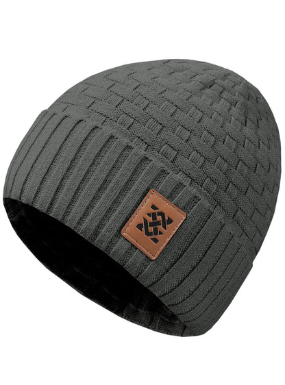 Zaitun Beanie Hats for Men and Women Winter Warm Waffle Knit Cap Comfort Thick Daily Rib Cap